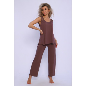 Пижама женская №78542 вискоза (последний размер) шоколад 52