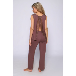 Пижама женская №78542 вискоза (последний размер) шоколад 52