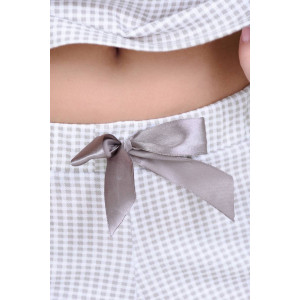 Пижама женская №30509 кулирка карде (последний размер) серый 48