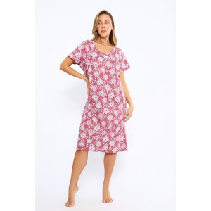 Сорочка женская №21005 кулирка (последний размер) розовый 56,58