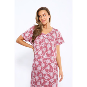 Сорочка женская №21005 кулирка (последний размер) розовый 56,58