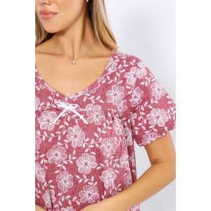 Сорочка женская №21005 кулирка (последний размер) розовый 56,58