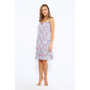 Сорочка женская №21001 кулирка (последний размер) голубой 54