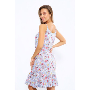 Сорочка женская №21001 кулирка (последний размер) голубой 54