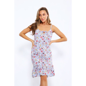 Сорочка женская №21001 кулирка (последний размер) голубой 54