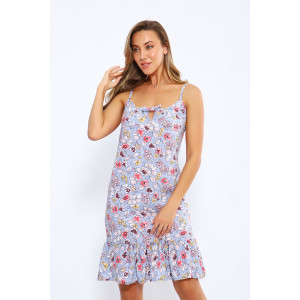 Сорочка женская №21001 кулирка (последний размер) голубой 54