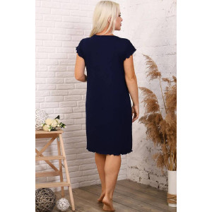 Сорочка женская №25755 вискоза (последний размер) темно-синий 50