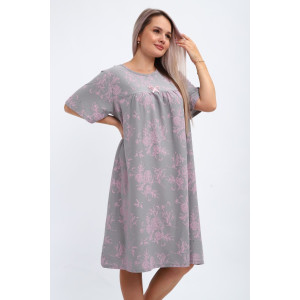 Сорочка женская №20523 кулирка (последний размер) серый 60