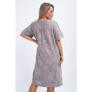 Сорочка женская №20523 кулирка (последний размер) серый 60