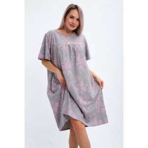 Сорочка женская №20523 кулирка (последний размер) серый 60