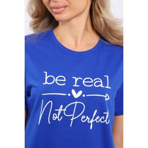 Футболка женская №21044 кулирка (последний размер) васильковый 46 Футболка женская №21044 кулирка (последний размер) васильковый 46