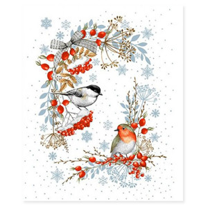 Полотенце кухонное "NewYear" рогожка "Музыка зимы" (последний размер) 45х60