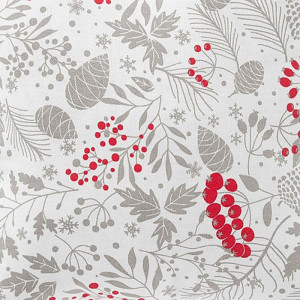 Полотенце кухонное "NewYear" рогожка "Зимняя рябина" (последний размер) 35х60