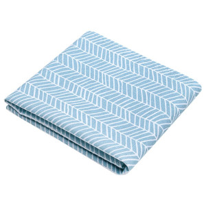 Полотенце кухонное "Радушная хозяйка" рогожка "Ёлочка" голубой (последний размер) 35х60