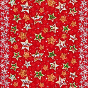 Полотенце кухонное "NewYear" рогожка "Новогодние звезды" (последний размер) 37х70