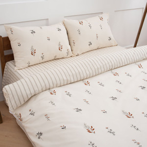 Постельное белье поплин "Гербариум" (последний размер) 1.5-сп.