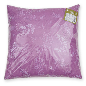 Подушка декоративная "Радушная хозяйка" рогожка "Ботаника" сирень (последний размер) 40х40