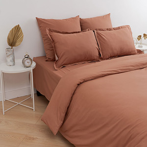 Наволочка классическая поплин "Цвет эмоций" кэмел 2 шт. (последний размер) 70х70