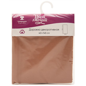 Дорожка декоративная "Цвет эмоций" саржа "Кэмел" (последний размер) 40х145