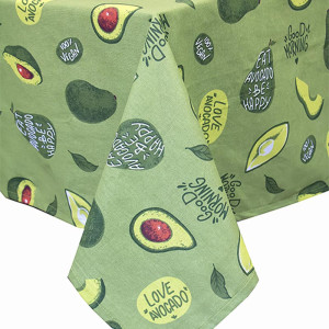 Скатерть "Радушная хозяйка" рогожка "Авокадо" (последний размер) 145х180