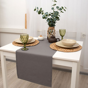 Дорожка декоративная "Цвет эмоций" саржа "Графит" (последний размер) 40х145