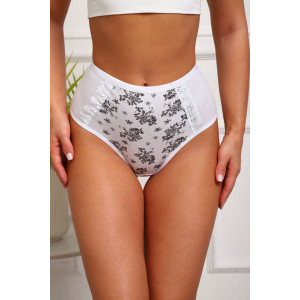 Трусы женские №64887 кулирка с лайкрой (р-ры: 46-50) белый