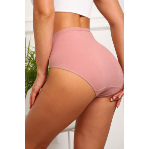 Трусы женские №64887 кулирка с лайкрой (р-ры: 46-50) кофе