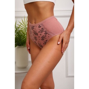 Трусы женские №64887 кулирка с лайкрой (р-ры: 46-50) кофе