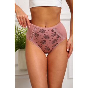 Трусы женские №64887 кулирка с лайкрой (р-ры: 46-50) кофе