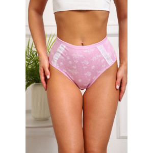 Трусы женские №64886 кулирка с лайкрой (р-ры: 48-52) розовый