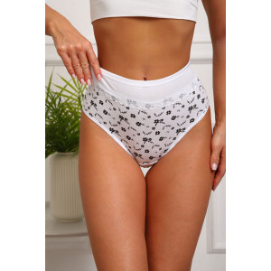 Трусы женские №64885 кулирка с лайкрой (р-ры: 46-50) белый