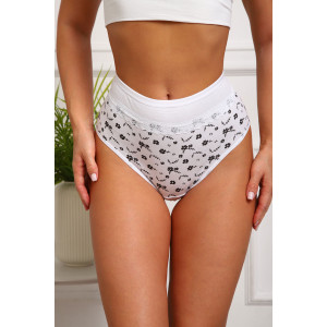 Трусы женские №64885 кулирка с лайкрой (р-ры: 46-50) белый