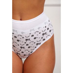 Трусы женские №64885 кулирка с лайкрой (р-ры: 46-50) белый
