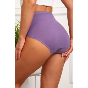 Трусы женские №64885 кулирка с лайкрой (р-ры: 46-50) сирень
