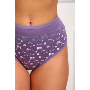 Трусы женские №64885 кулирка с лайкрой (р-ры: 46-50) сирень