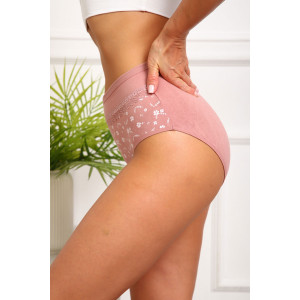 Трусы женские №64885 кулирка с лайкрой (р-ры: 46-50) кофе