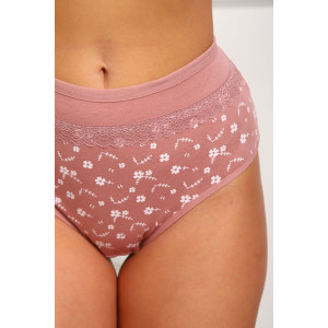 Трусы женские №64885 кулирка с лайкрой (р-ры: 46-50) кофе