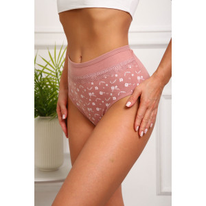 Трусы женские №64885 кулирка с лайкрой (р-ры: 46-50) кофе