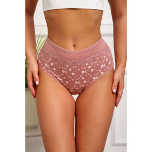 Трусы женские №64885 кулирка с лайкрой (р-ры: 46-50) кофе