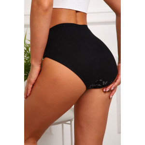 Трусы женские №64884 кулирка с лайкрой (р-ры: 46-50) черный
