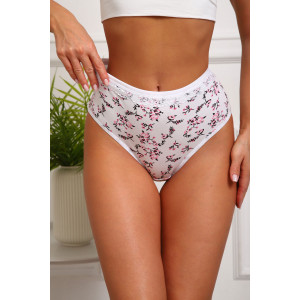 Трусы женские №64884 кулирка с лайкрой (р-ры: 46-50) белый