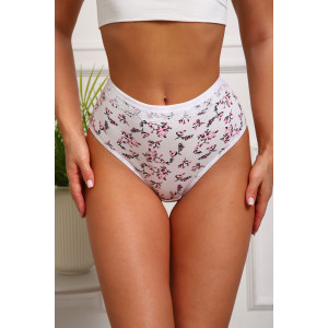 Трусы женские №64884 кулирка с лайкрой (р-ры: 46-50) белый