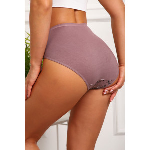 Трусы женские №64884 кулирка с лайкрой (р-ры: 46-50) кофе