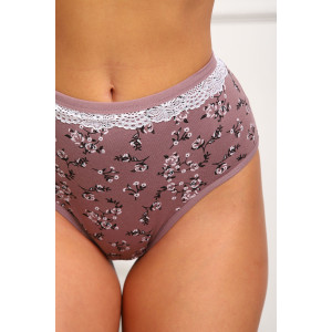 Трусы женские №64884 кулирка с лайкрой (р-ры: 46-50) кофе
