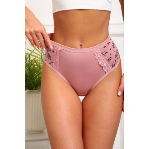 Трусы женские №64883 кулирка с лайкрой (р-ры: 48-52) кофе