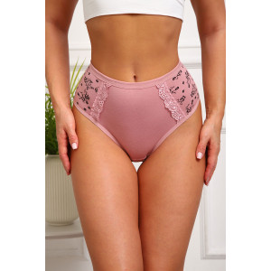 Трусы женские №64883 кулирка с лайкрой (р-ры: 48-52) кофе