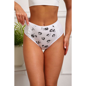 Трусы женские №64882 кулирка с лайкрой (р-ры: 48-52) белый