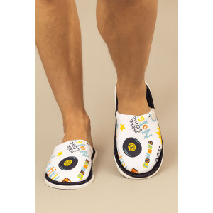 Тапки мужские "ММ" хлопок стрейч (р-ры: 40-47) Рок