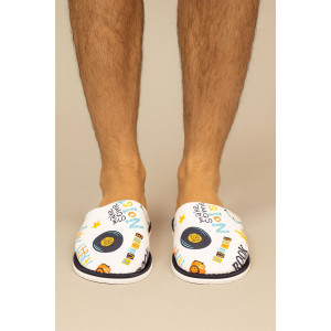 Тапки мужские "ММ" хлопок стрейч (р-ры: 40-47) Рок