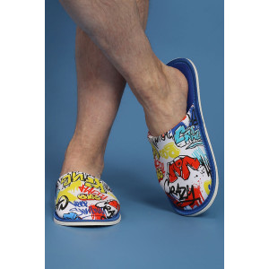 Тапки мужские "ММ" хлопок стрейч (р-ры: 40-47) Хип-хоп